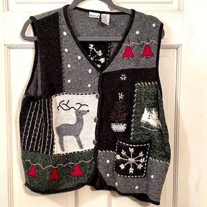 Authentic Vintage Ugly Christmas/Holiday vest